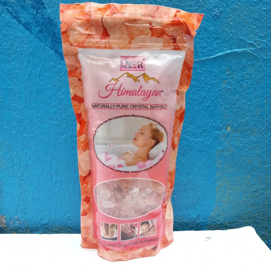 [COMBO 2] Đá muối ngâm chân 300G và 100g Muối Tắm Himalaya Nhập Khẩu Paskitan tẩy tế bào chết shopmt89