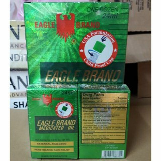 ✅ Dầu Gió Xanh 2 Nắp Eagle Brand chai 24ml