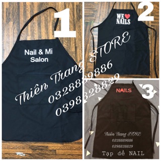 Tạp dề làm Nail Mi Salon thuận tiện dễ dàng sử dụng