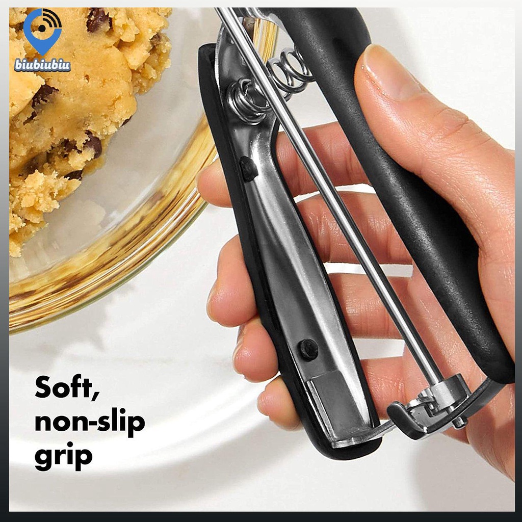 【Hàng sẵn sàng】【cod】Good Grips Cookie Factory Medium Cookie Scoop Stainless Steel Ice Cream Scoop