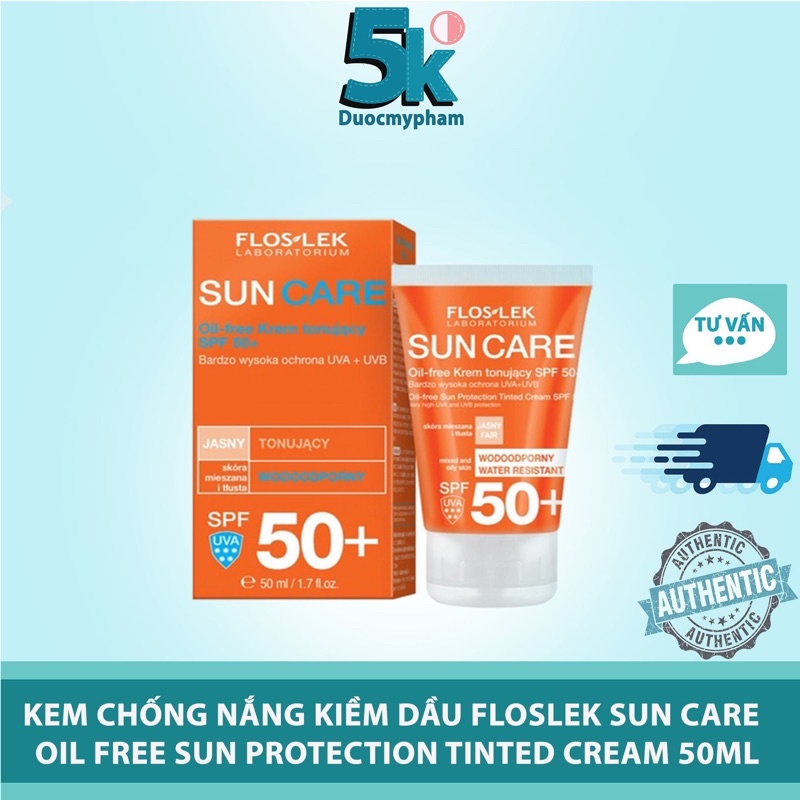 Kem Chống Nắng Floslek - Kiểm Soát Dầu SPF 50+