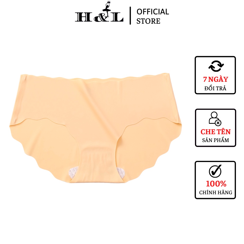 Quần lót nữ đúc su thun lạnh, viền lượn sóng đáy dán chắc chắn không cộm HLBOUTIQUE A09