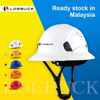 LOEBUCK Mũ bảo hiểm an toàn topi keselamatan topi keledar kỹ thuật công trường xây dựng bảo hộ lao động chống va đập lãnh đạo thợ điện mũ bảo hiểm tiêu chuẩn quốc gia
