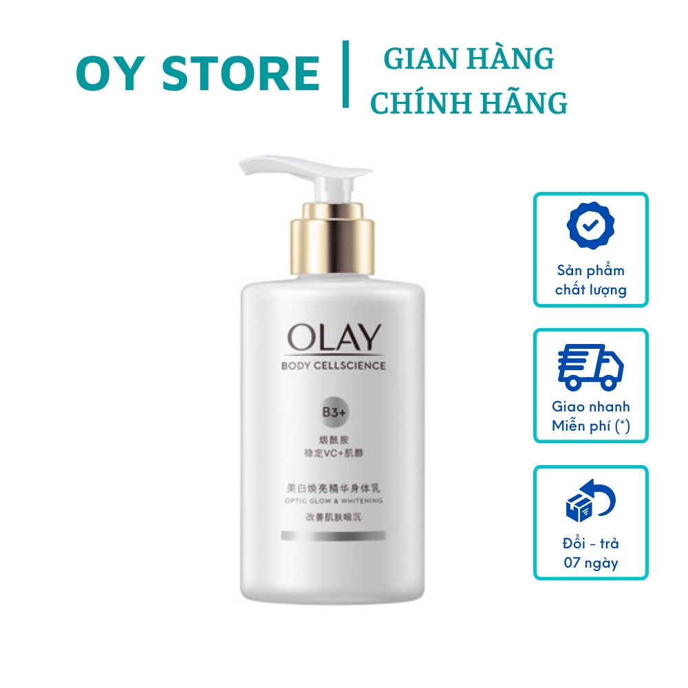 (New) Sữa dưỡng thể body Olay Supper Bright Ultra B3+ 210ml - Trắng sáng sau 14 ngày sử dụng