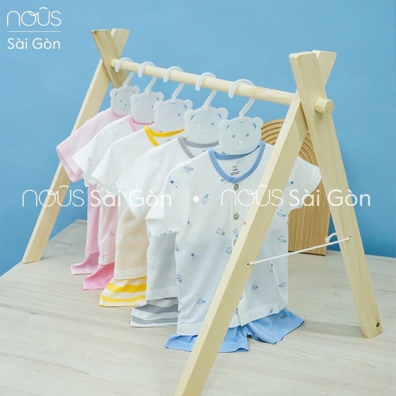 Bộ tay ngắn Nous Baby vải Nu Pettit cao cấp