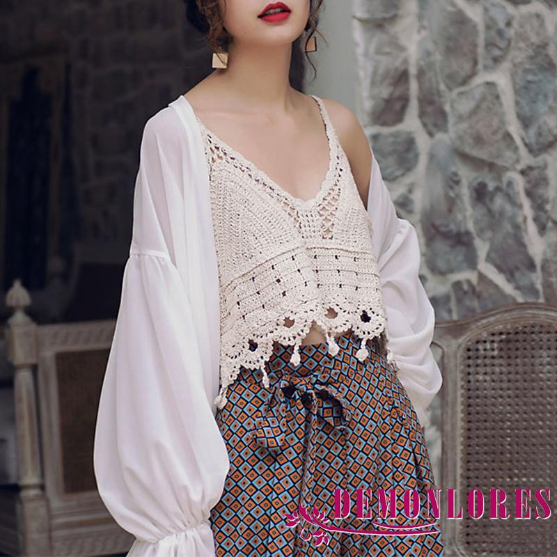 Áo hai dây cổ chữ V màu sắc thời trang sành điệu cho nữ