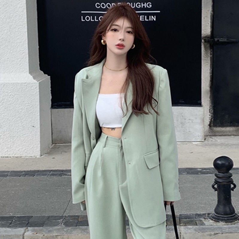 Bộ Trang Phục Công Sở Hai Mảnh Thời Trang Mùa Xuân Phong Cách Phương Tây Cho Nữ