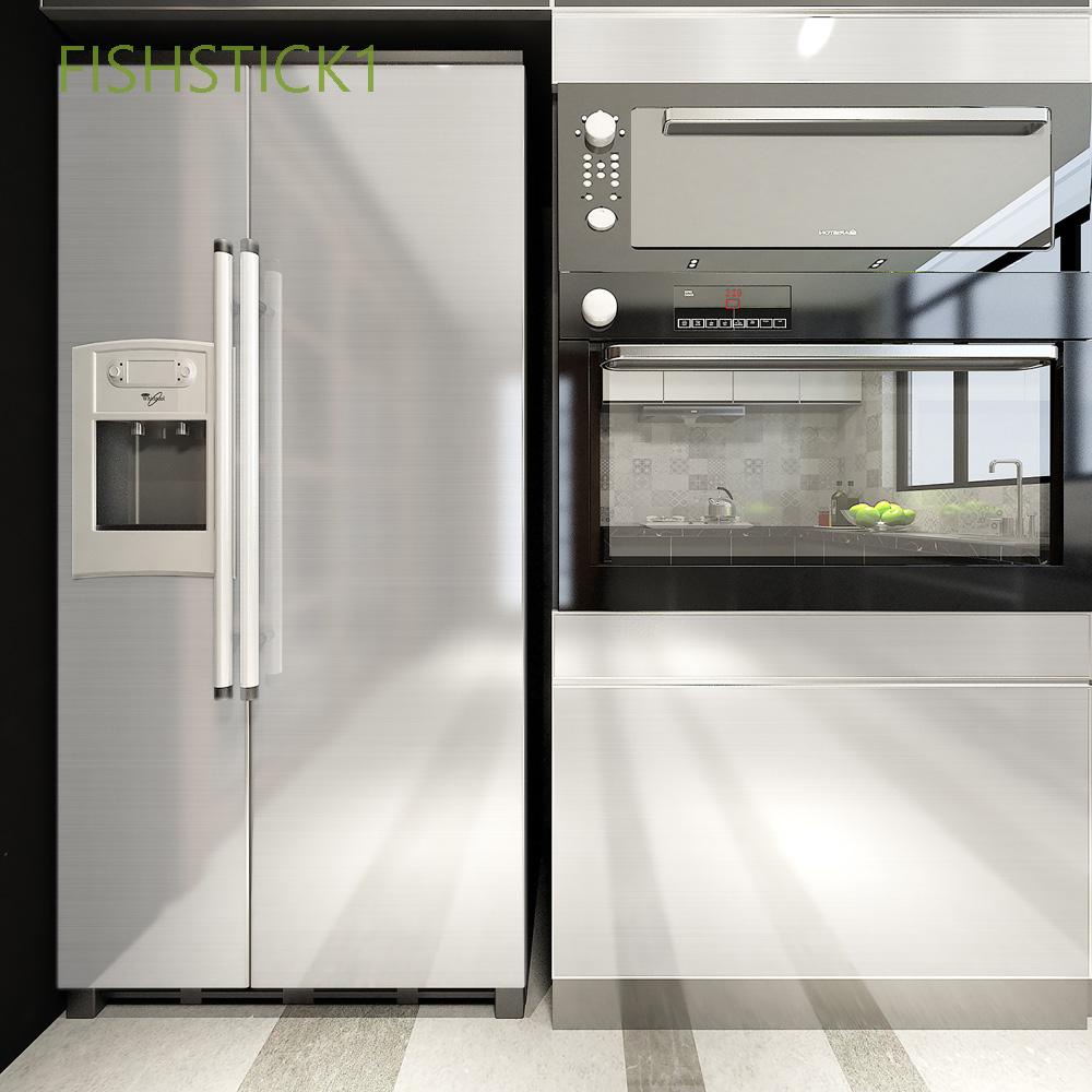 Giấy dán tường phim kết cấu kim loại chống nước có thể tháo rời tự dính cho tủ lạnh gia đình