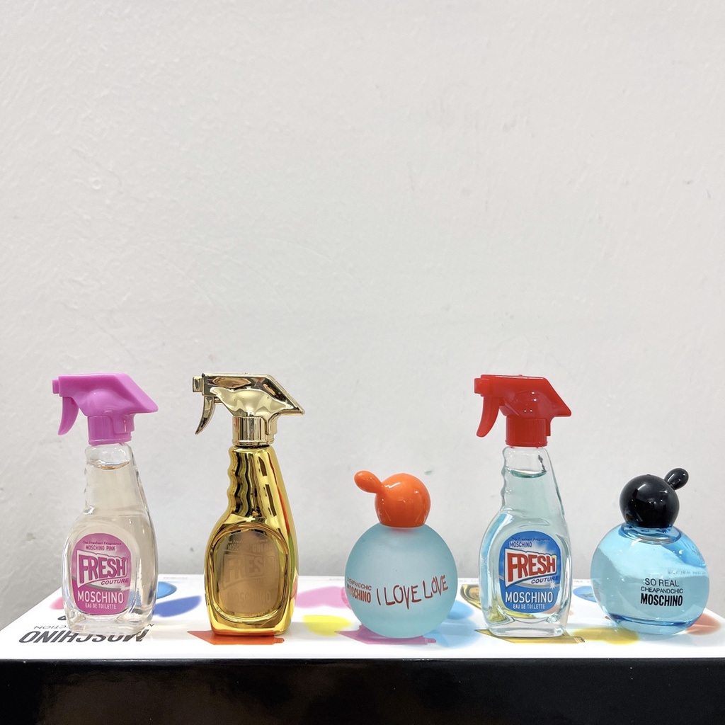 Mới Set 5 Lọ Nước Hoa Mẫu Mã Moschino Phiên Bản Q
