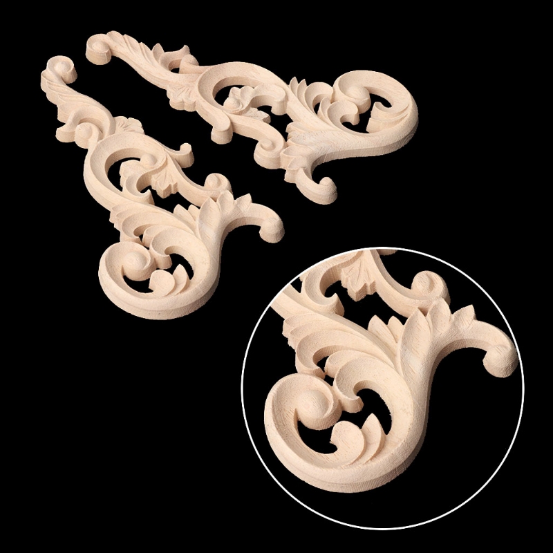 Cặp Khung Gỗ Chạm Khắc Hoa Văn Tinh Xảo Trang Trí Nội Thất Tiện Dụng