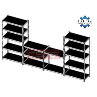 Kệ đa năng 5 tầng màu đen CSPS 76cm