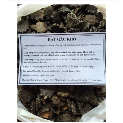 1kg hạt gấc khô ( mộc miết tử) hàng chuẩn loại 1