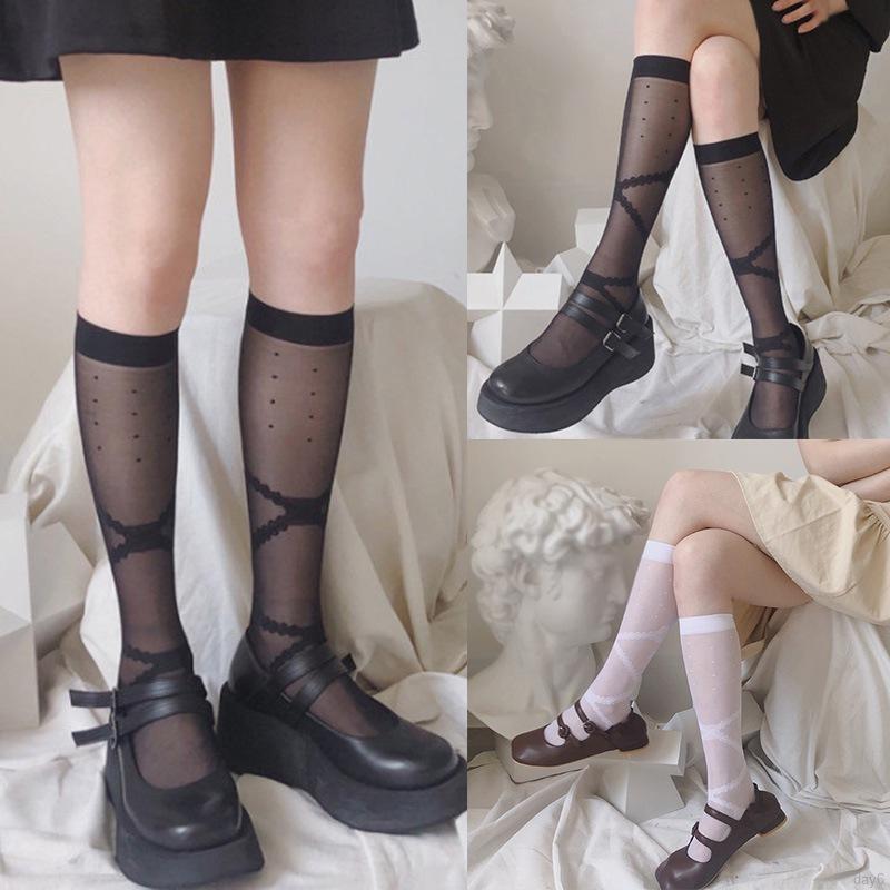 Đôi Tất Cotton Màu Trơn Trang Trí Nơ Ren Xinh Xắn Cho Nữ