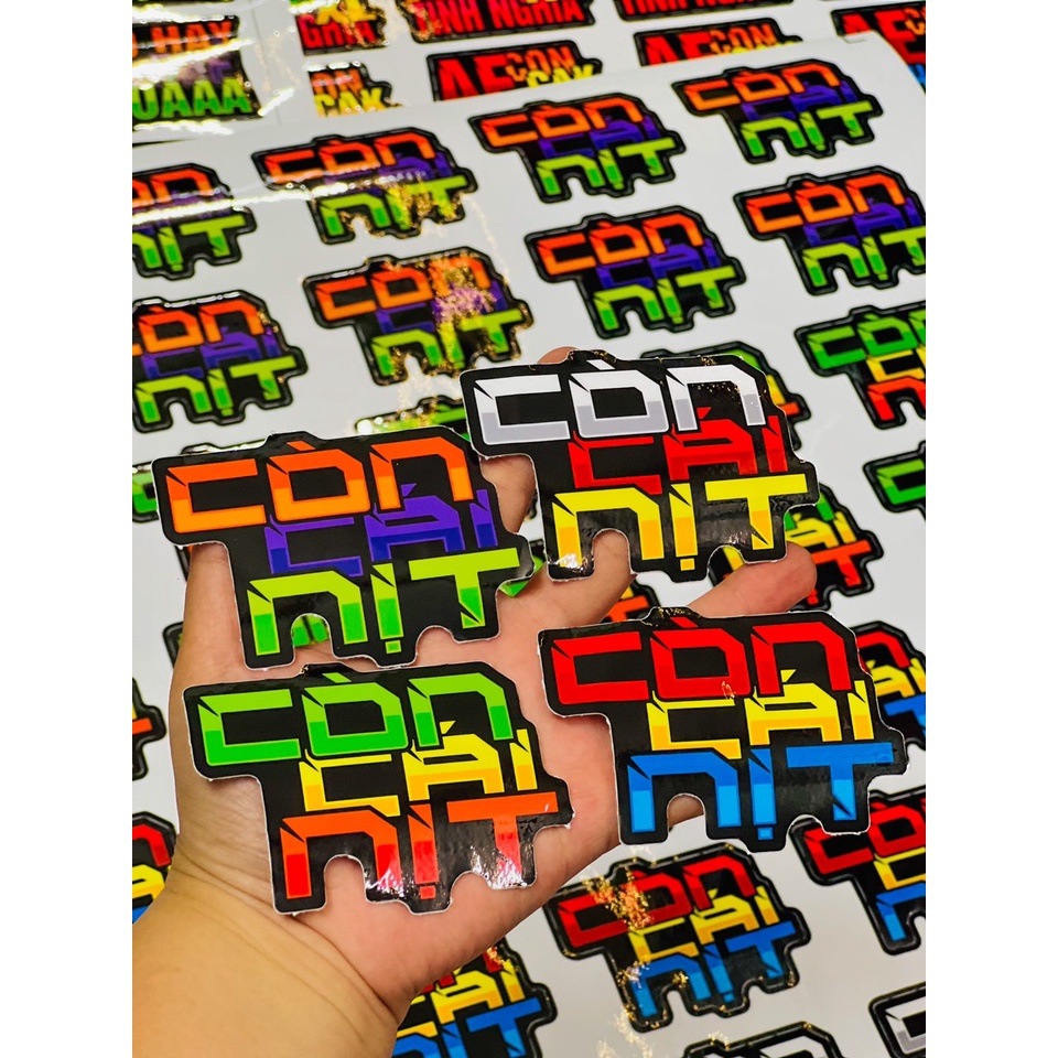 Tem Logo Sticker nhiều màu nhiều mẫu ✌🇻🇳