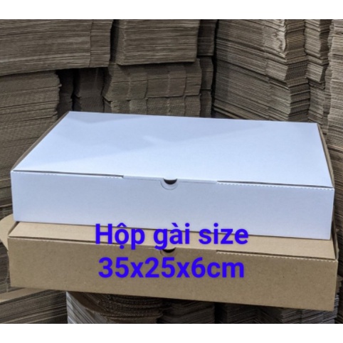 Combo 20 hộp carton nắp gài 35x25x6cm