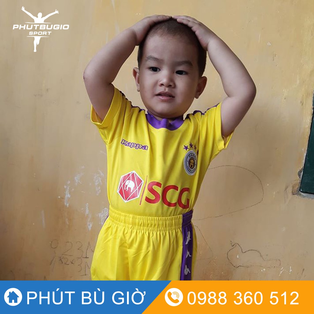 [ẢNH THẬT] Bộ quần áo đá bóng trẻ em CLB Hà Nội đủ màu cao cấp mẫu mới nhất 2019-2020