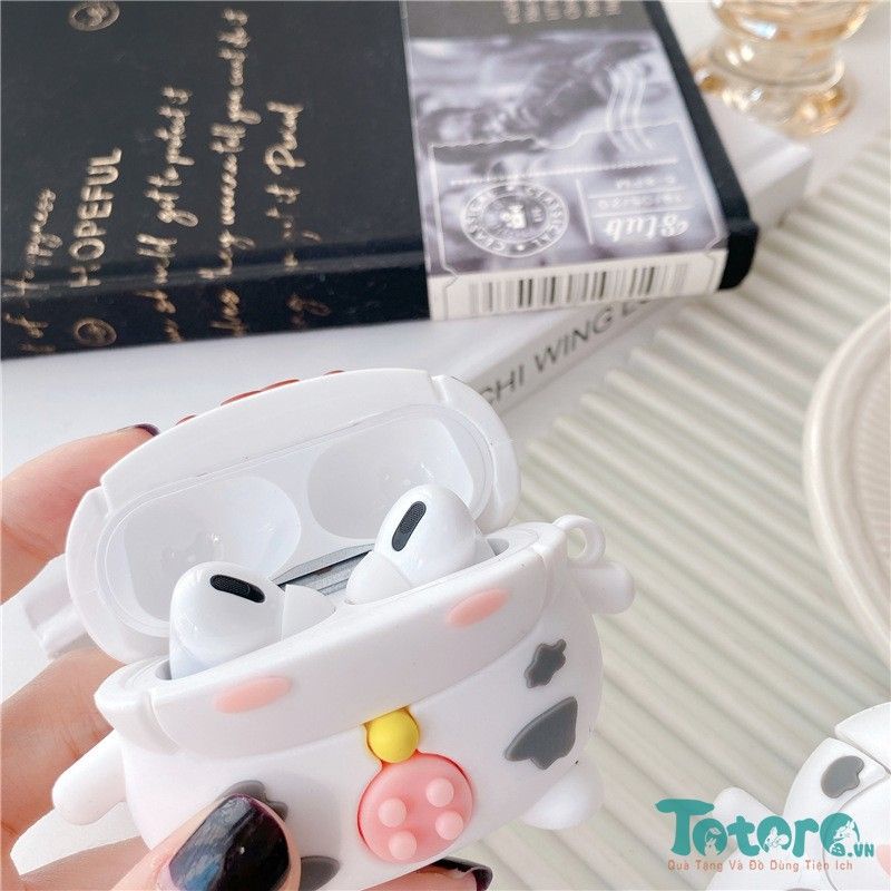 Hộp đựng Airpods 1/2/Pro Case Nhóc Bò Sữa Mochi - Heo - Vịt Con tập bơi - Gấu Con yêu Macaron - Thỏ Molang