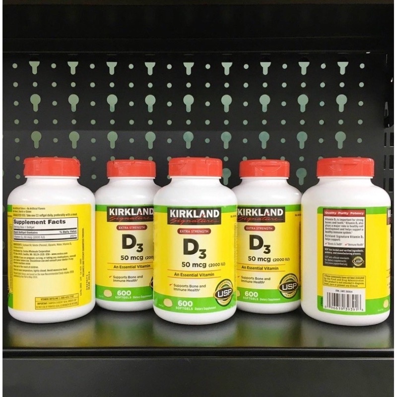 Viên uống bổ sung Vitamin D3 Kirkland