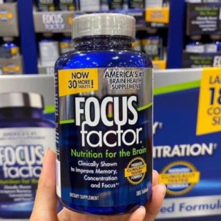 Viên Uống Bổ Não FOCUS Factor – Tăng Cường Trí Nhớ - 180 viên