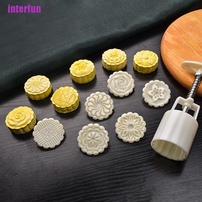 Khuôn Làm Bánh Trung Thu Hình Bông Hoa Sáng Tạo Độc Đáo