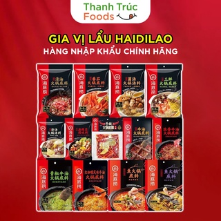 Gia Vị Lẩu Haidilao Tê Cay - Nước Cốt Lẩu Tứ Xuyên Nhiều vị Date Mới Thanh