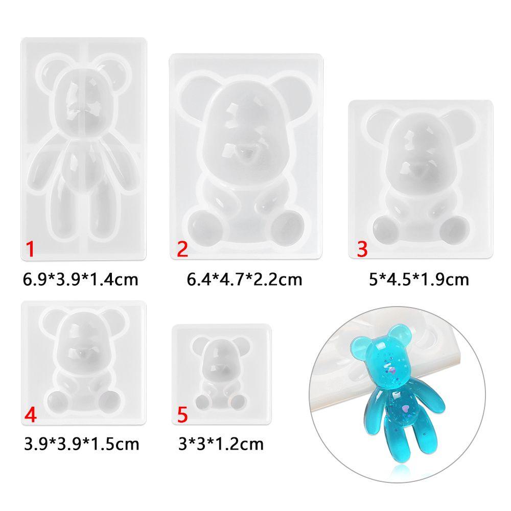 Khuôn Silicone Hình Gấu Teddy Tự Làm Trang Sức Cho Bé