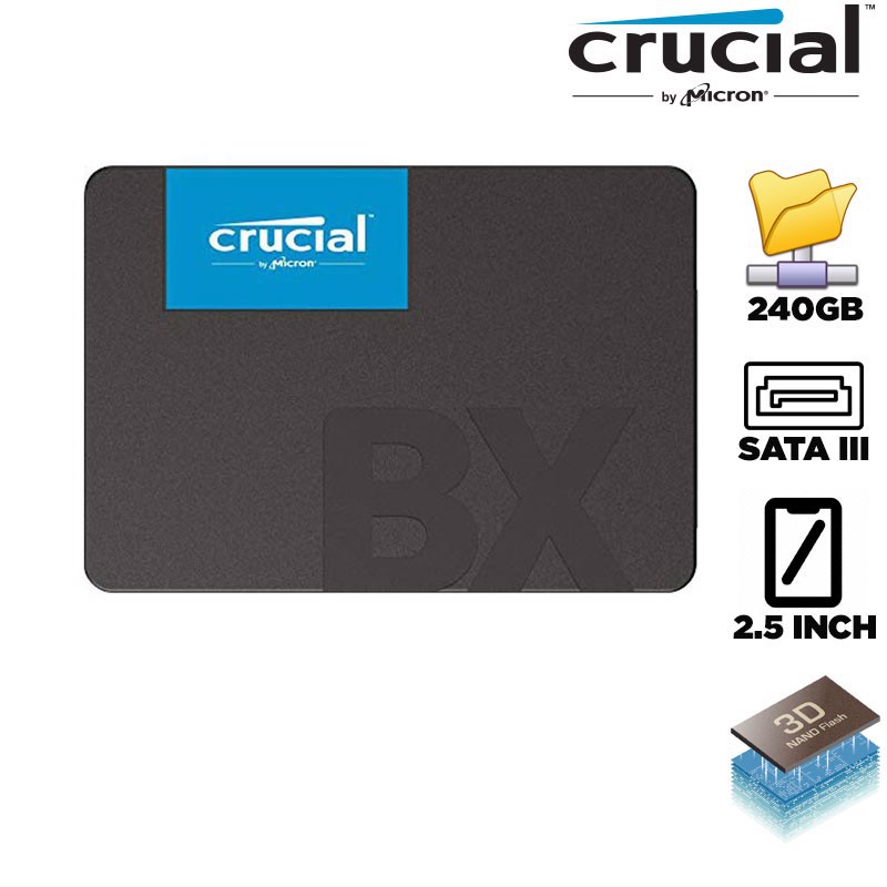 Ổ Cứng SSD Crucial BX500 240GB SATA III 2.5 inch