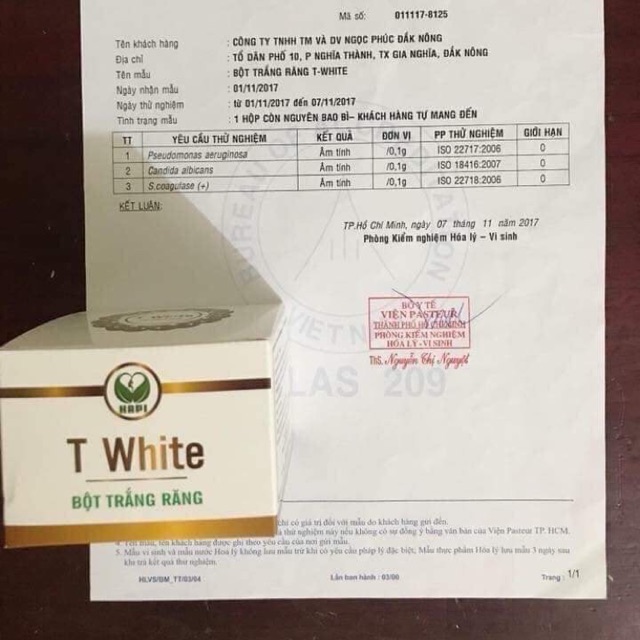 Bột trắng răng T White