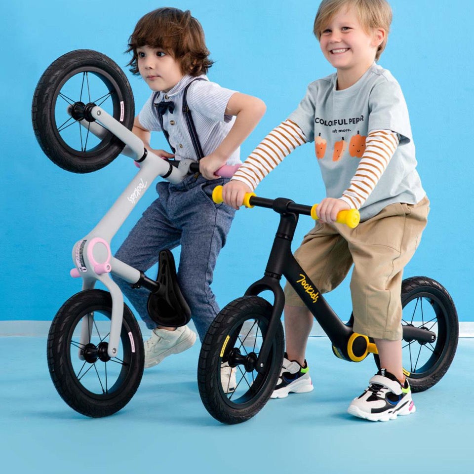 [Xe đạp   bánh 12, 14, 16]Seven Xiaobai Xe thăng bằng cho trẻ em không có bàn đạp Xe tay ga 2-3 tuổi 6 xe đạp trẻ em xe