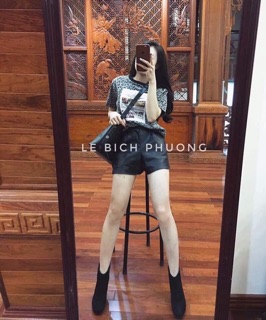 Quần short da quảng châu