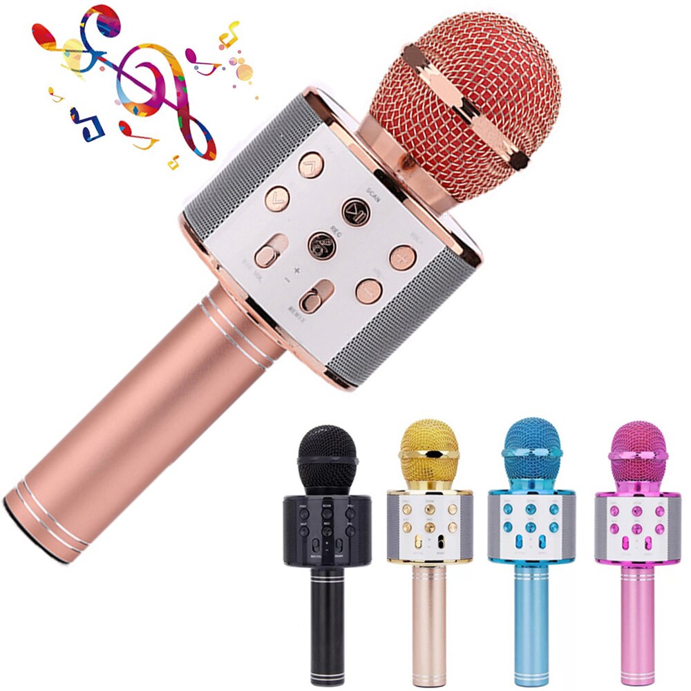 Micro Bluetooth Không Dây Cầm Tay Hát Karaoke Chuyên Nghiệp Cho Điện Thoại Máy Tính