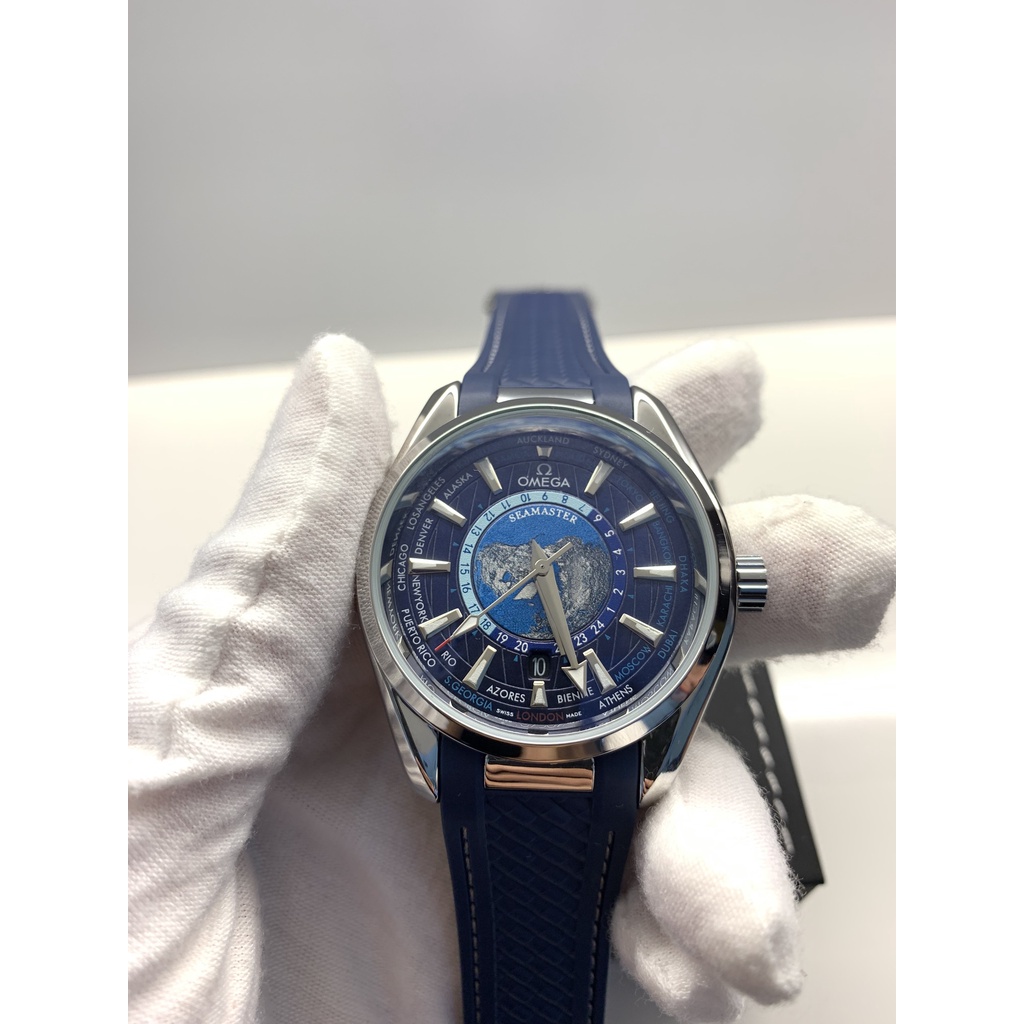 Đồng Hồ Nam 0mega Seamaster Aqua Terra Worldtimer - Máy cơ Automatic