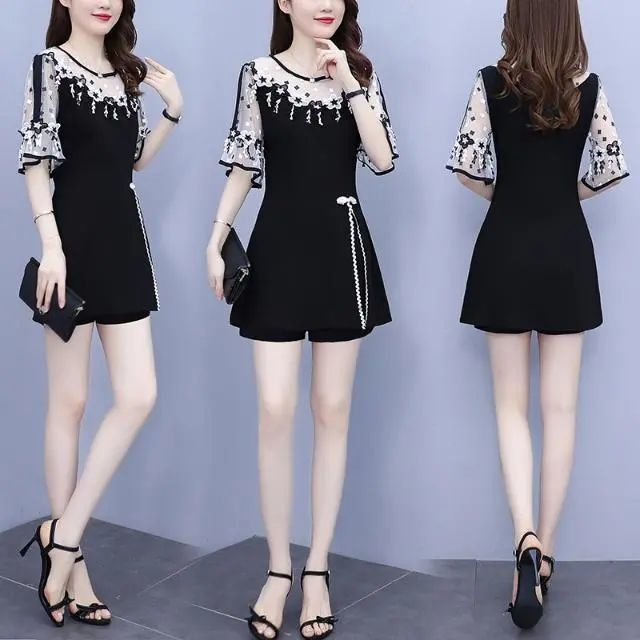Bộ Đồ Hai Mảnh Áo Tay Ngắn + Quần Short Thời Trang Mùa Hè Mới Cho Nữ 7 Tháng Tuổi 2021 | BigBuy360 - bigbuy360.vn