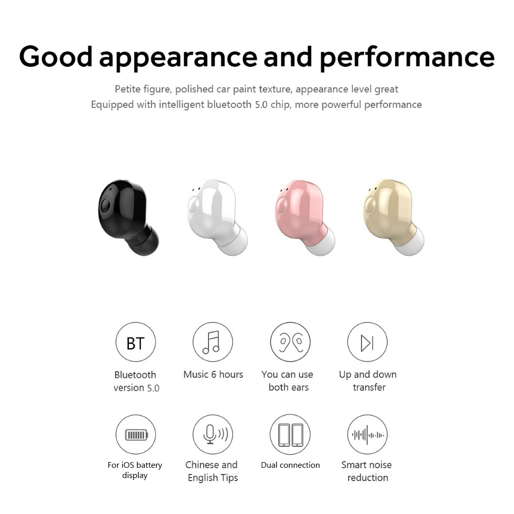 Tai Nghe Bluetooth Nhét Tai Ms M2 Có Micro Âm Thanh Siêu Trầm