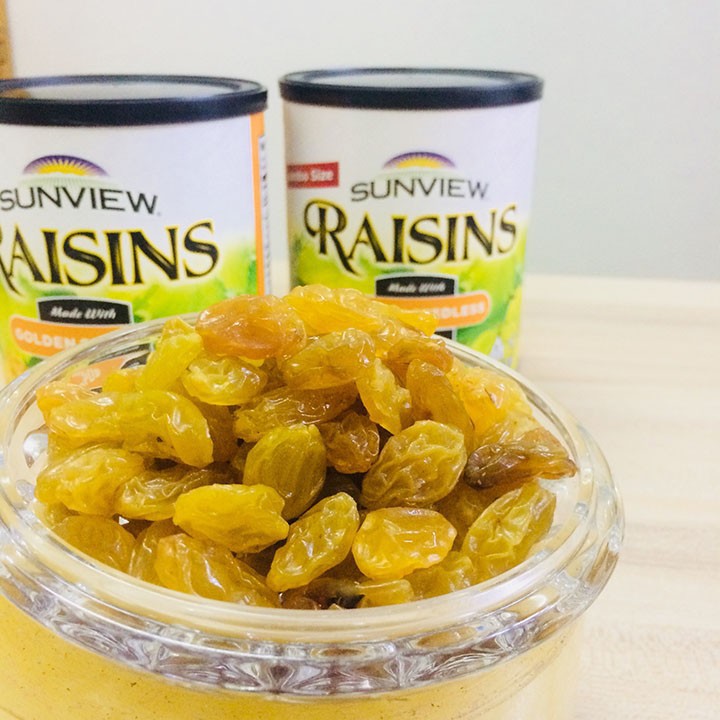 Nho Khô Mỹ (Nho Vàng) Không Hạt Sunview Raisins 425g