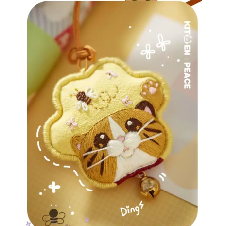 DIY Bộ Dụng Cụ Thêu Túi Thơm Thủ Công Họa Tiết Xinh Xắn Đáng Yêu - Mèo Xinh Cat Kitten Embroidery - ZEN Handmade