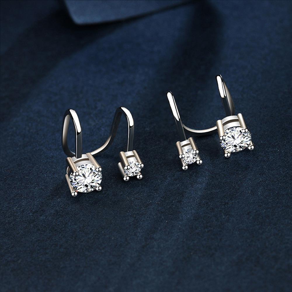 Khuyên Đeo Vành Tai Không Xỏ Kích Thước 6mm 4mm Thời Trang Cho Nam Và Nữ