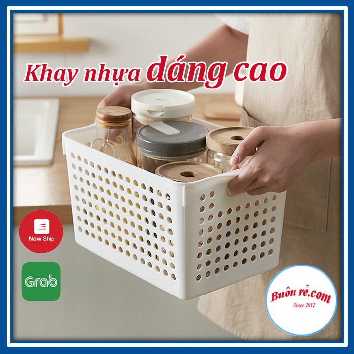 Khay nhựa Pháp dáng cao màu sắc nhã nhặn đựng đồ đa năng Song Long 2617 Buôn Rẻ 01158