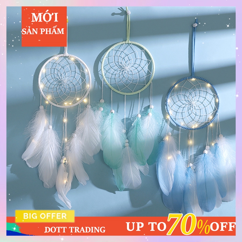 Dream catcher mini đơn giản đáng yêu trang trí cho phòng bé gái