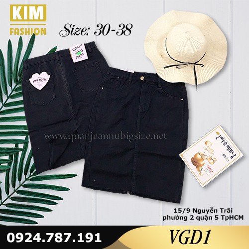 Chân Váy Jean Lụa Bigsize Co Giãn VGD1 Size 30-38 | BigBuy360 - bigbuy360.vn