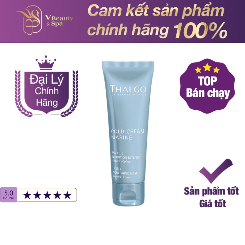 Mặt nạ nuôi dưỡng làm dịu cho làn da nhạy cảm, da khô Thalgo VT15009 Deeply Nourishing Mask 50ml