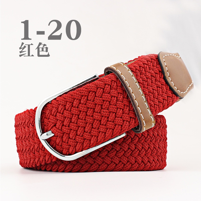 Thắt Lưng Dệt Kim Co Giãn Khóa Cài Chất Lượng Cao Thời Trang Cho Nam Nữ
