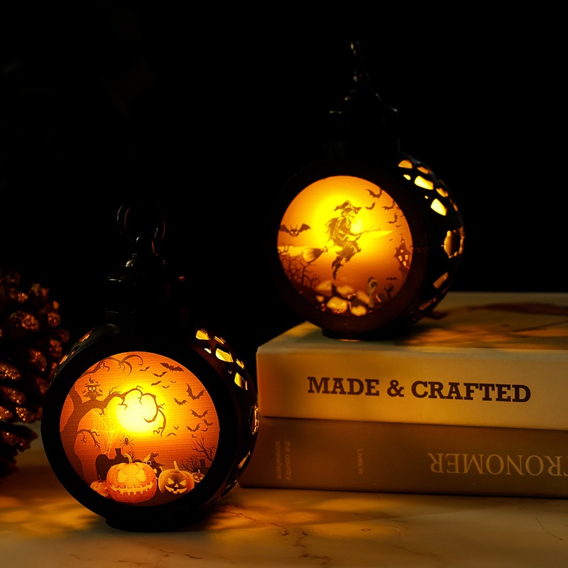 Đèn Tròn Trang Trí Cửa Sổ Chủ Đề Halloween