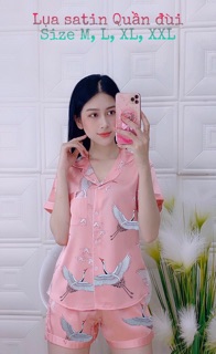 🎀 Pijama TNQD Lụa satin 🎀 size L (dưới 55kg)