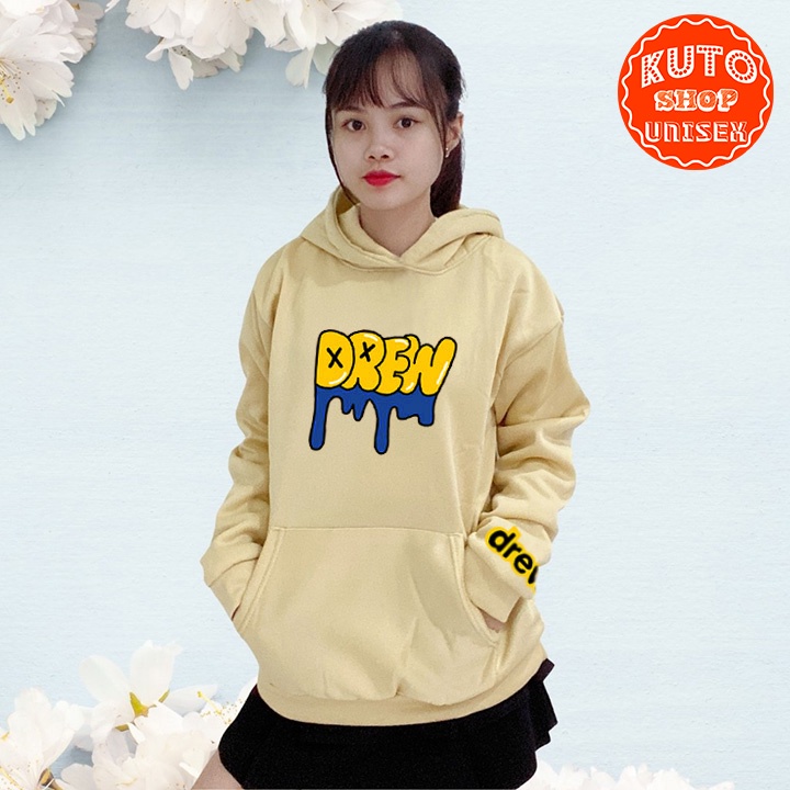 ÁO HOODIE DREW Nỉ Ngoại Cao Cấp In Pet Siêu Bền Siêu Đẹp (HD2820 - Chữ Vàng - Kèm Ảnh Thật)