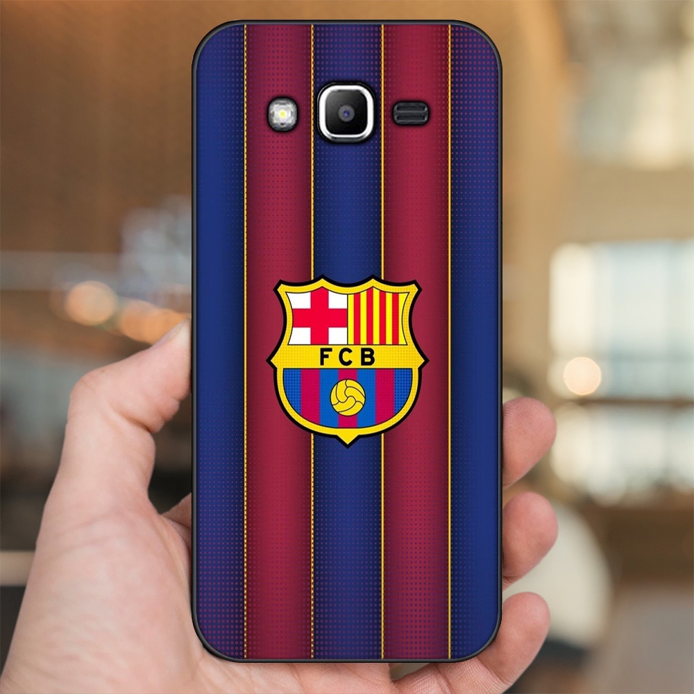 Ốp lưng Samsung J2 Prime, J3 2016, J5 2015 viền đen in hình Barcelona Barca