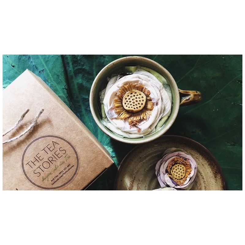 [Hoa lẻ trải nghiệm] Trà hoa sen nguyên hoa giúp thư giãn, an yên, tĩnh tuệ - The Tea Stories