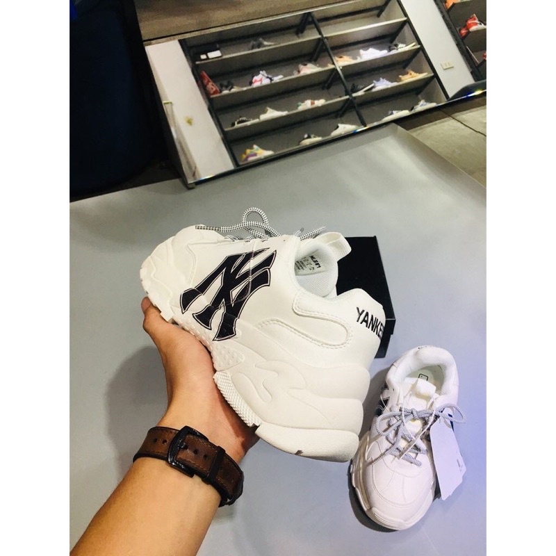 Giày Sneaker NY Nam Nữ Cổ Cao Chữ Đen hot trend 2022