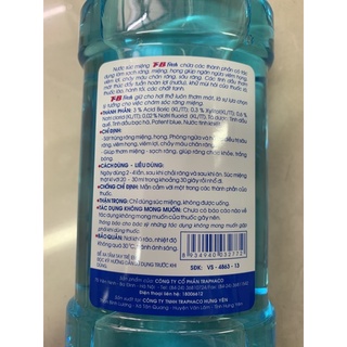 Nước súc miệng TB Fresh 500ml