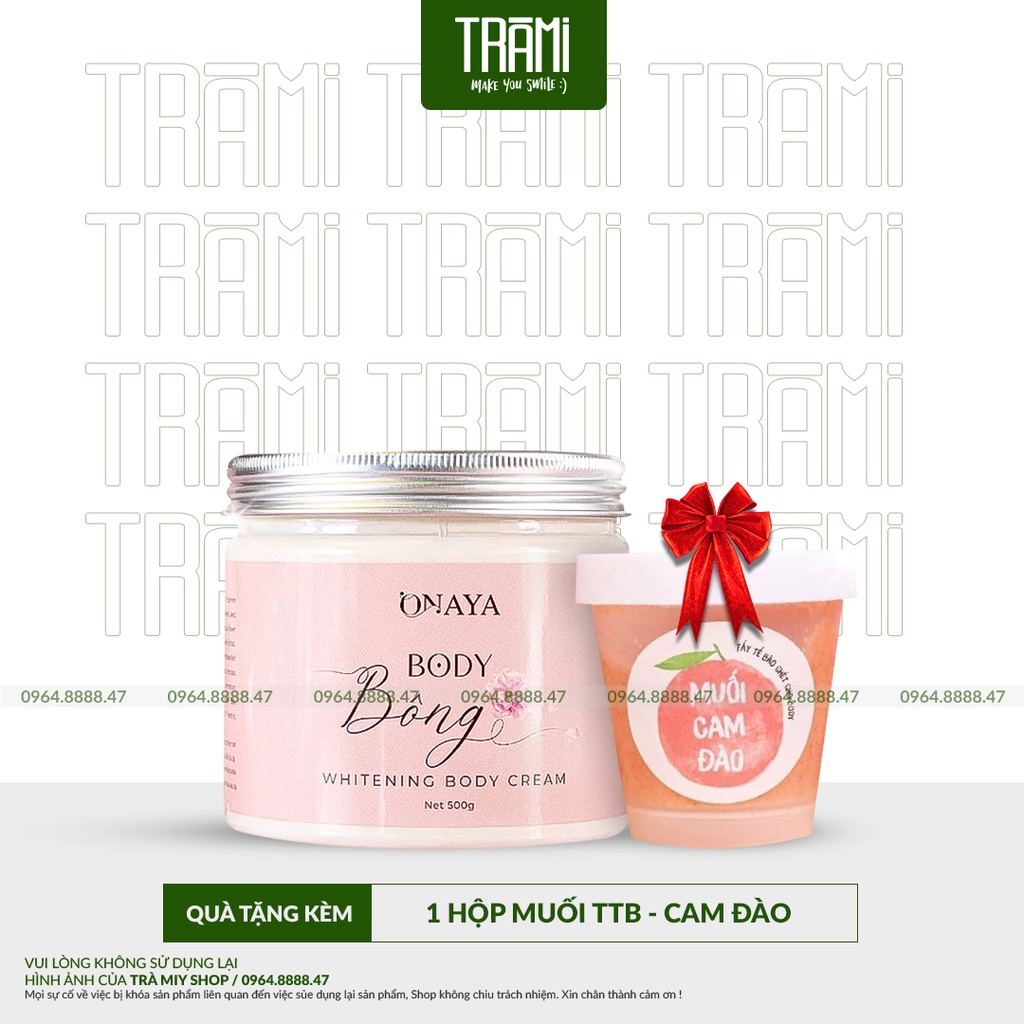 [CHÍNH HÃNG] Kem Body Bông Onaya Dưỡng Da Trắng Sáng, Mịn Màng Sau 7 Ngày.